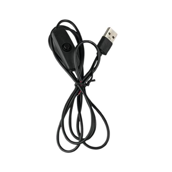 1/2/5 ks 1/1.2/1.5M LED Noční světlo Napájecí kabel ON/OFF Ovládací spínač Napájecí kabel se spínačem Stolní lampa USB Spínaný napájecí kabel