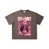 260 GSM Double Yarn 32 Count 100% Cotton Spy x Family V6 Print Unisex Heavy Cotton T Shirt