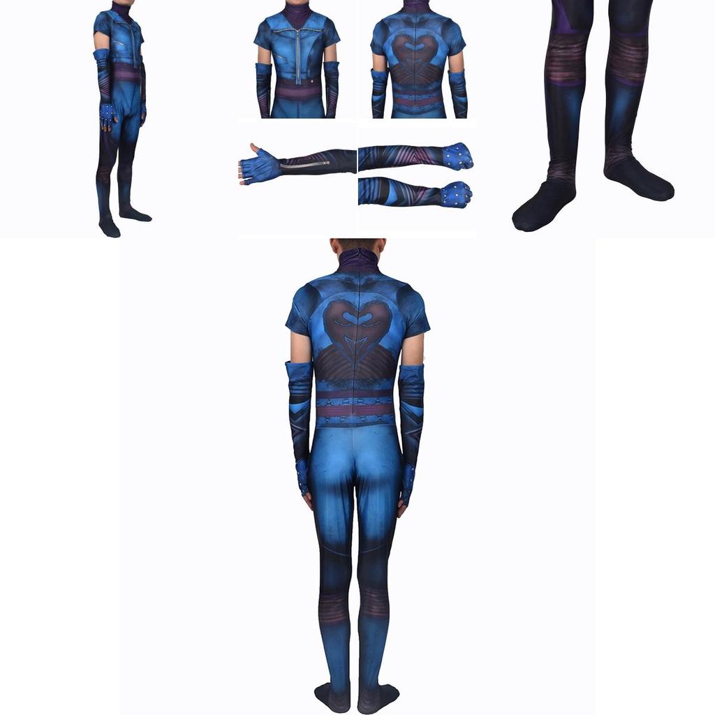 Exquisites Descendants 3 Evie Cosplay-Kostüm Jumpsuit für Erwachsene und Kinder Perfekt für Halloween