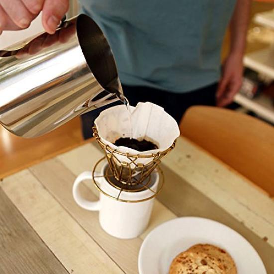 Brass Collapsible Coffee Dripper Kikkerland Brass Collapsible Coffee Dripper Kikkerland