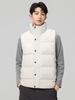 Men's High-End Fashion Lightweight Sleeveless Down Vest with Stand-Up Collar