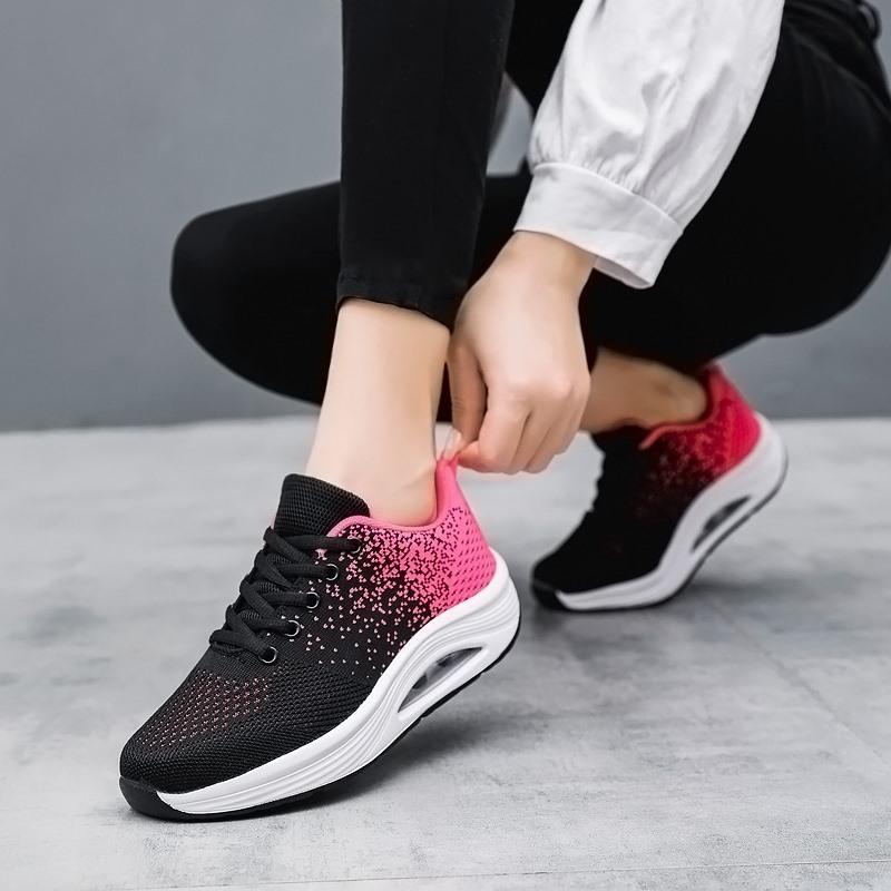 DUDHUH Women's Fashion Sneakers Running Shoes Womens Non Slip Comfortable Blade Type Athletic Walking Shoes For Women