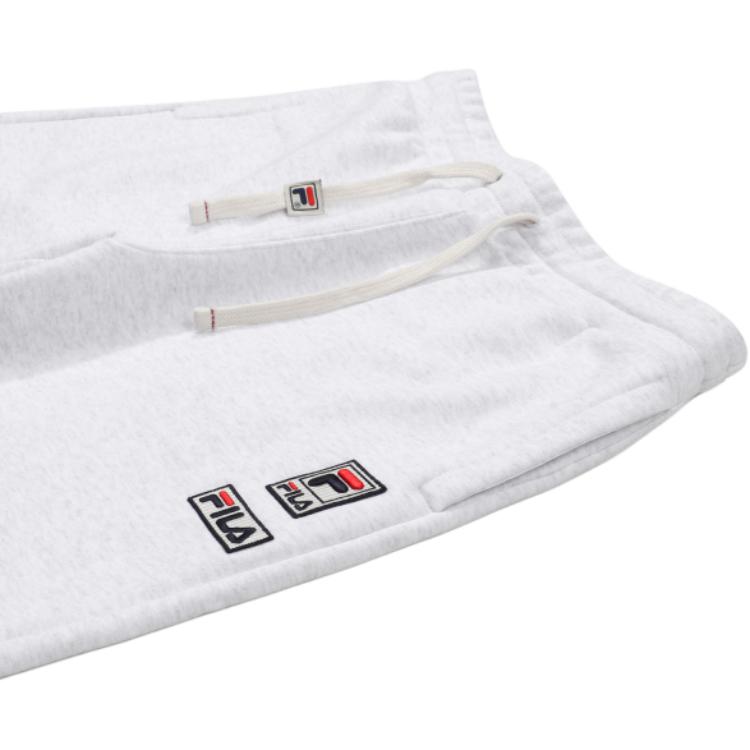 Fila Knitted Sweatpants Men's Light Gray Moderate Cuffed Pants FS2FPF1112X-WTM