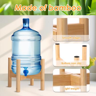 2Pcs Drink Dispenser Stand Wood Flowerpot Holder Adjustable Beverage Jug Stand Water Pitcher Stand Dispenser Stand for Home New