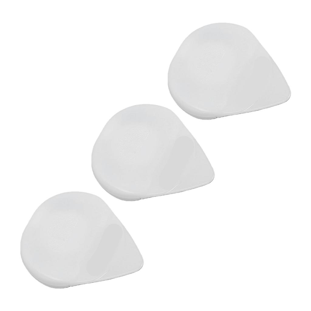 3PCS LED Guitar Picks ABS Material Illuminated Bass Guitar Plectrum Built in Battery White Light