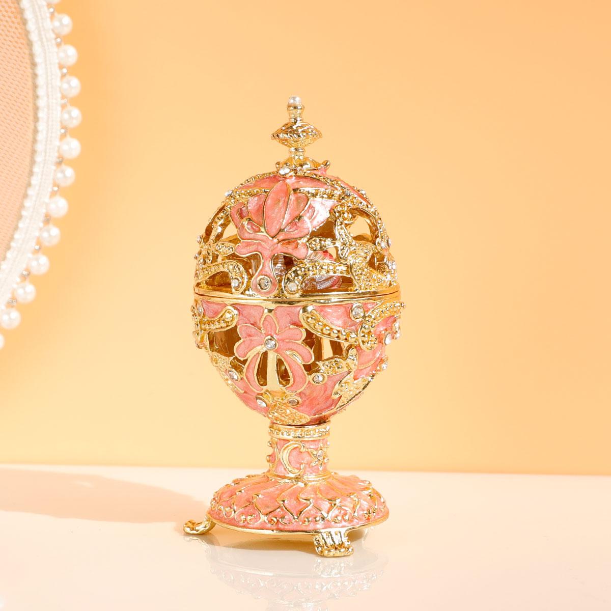 Faberge Egg Style Hand Painted Decorative