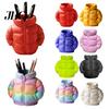 Pen And Pencil Holder Puffer Jacket Shaped Cup, 3D Printed Desk Organizer, Creative Gift For Teachers Coat for Makeup Brushes, Home Office Decor Cup