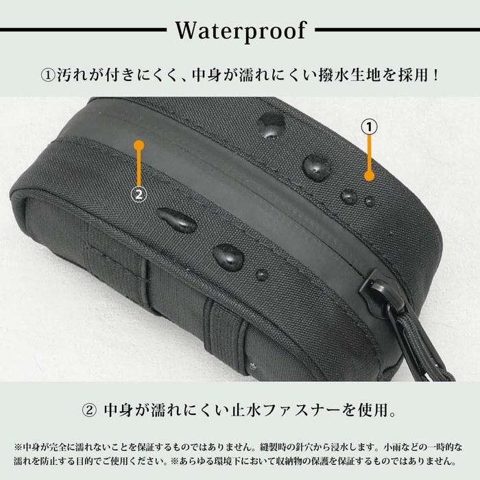 NEXARY Golf Ball Case, Golf Pouch (Black) 56mm x 58mm x 100mm