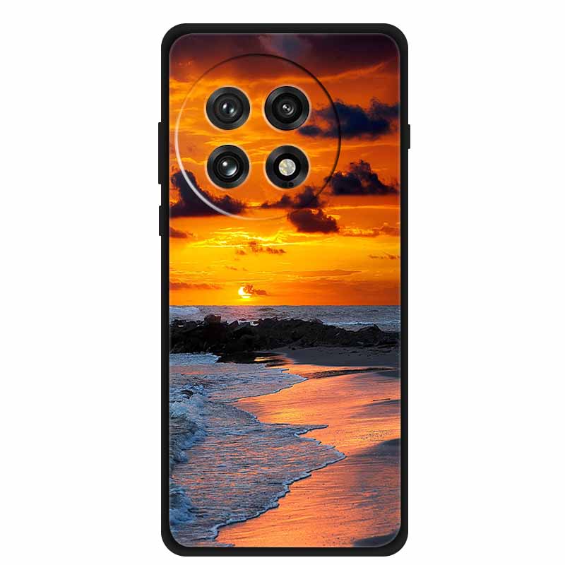 Hoesje Voor OnePlus 13R 13 R Schokbestendige Bumper Luxe Bloemenprint Zachte Siliconen Cover Voor OnePlus13R 5G Bumper 1+ 13R Telefoon Funda