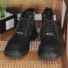 Mode Britischer Stil Herrenmode Outdoor Workwear Schuhe Marke Echtes Leder Rutschfest Dicke Sohle Stiefel 2024 Lässige Hohe Bequeme Stiefel