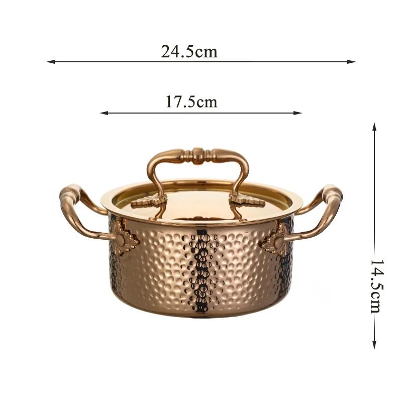 304 Stainless Steel Single Person Hot Pot Hotel Club Thickened Stainless Steel Hot Pot Commercial Family One Pot Per Person