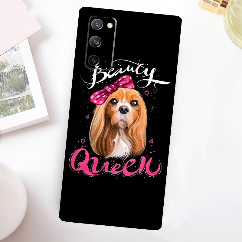 Cavalier King Charles Spaniel Dog Case For Samsung Galaxy S22 S23 S24 Ultra Plus Note 10 20 S8 S9 S10 S20 FE S21 FE Cover