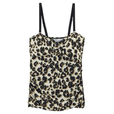 Womens/Ladies Aceana III Leopard Print Tankini Top