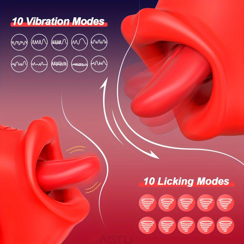 Sensual Women's Vibrator - Powerful Swing Tongue Licking Clitoris Sucker Stimulator