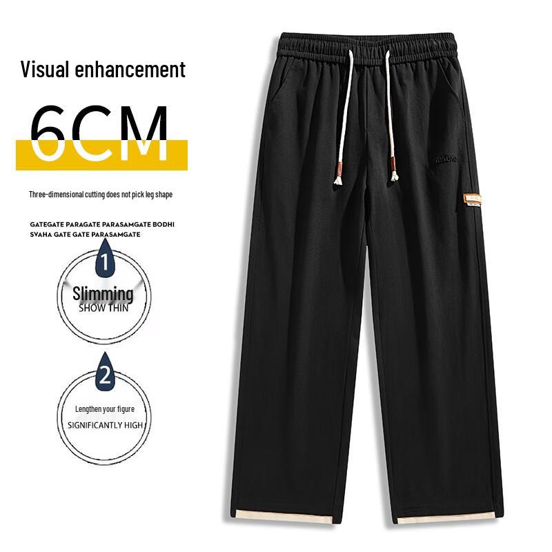 Men's Cotton American Style Loose Straight-Leg Casual Pants