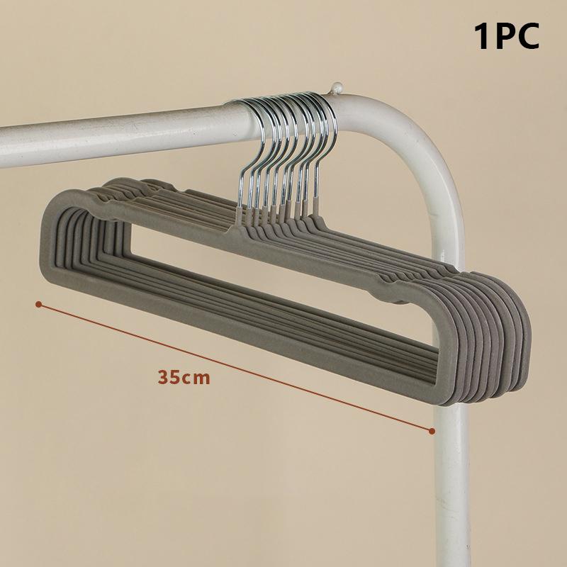 Square Flocked Trouser Rack  Thickeneded And Durable Flocked Trouser Hanger For Home Dormitories Non-Slip Non-Bulging Suit