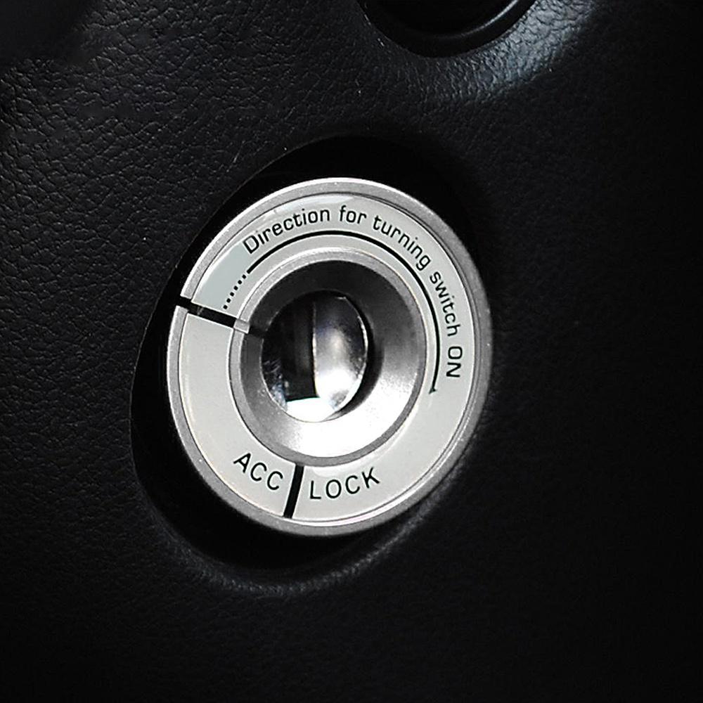 Buy Luminous Aluminum Alloy Ignition Key Ring Switch Cover Interior