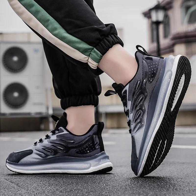 2024 New Shoes for Men Cross-tied Men's Vulcanize Shoes Fashion  Sewing Hot Sale Round Toe Breathable Outdoor Casual Shoes