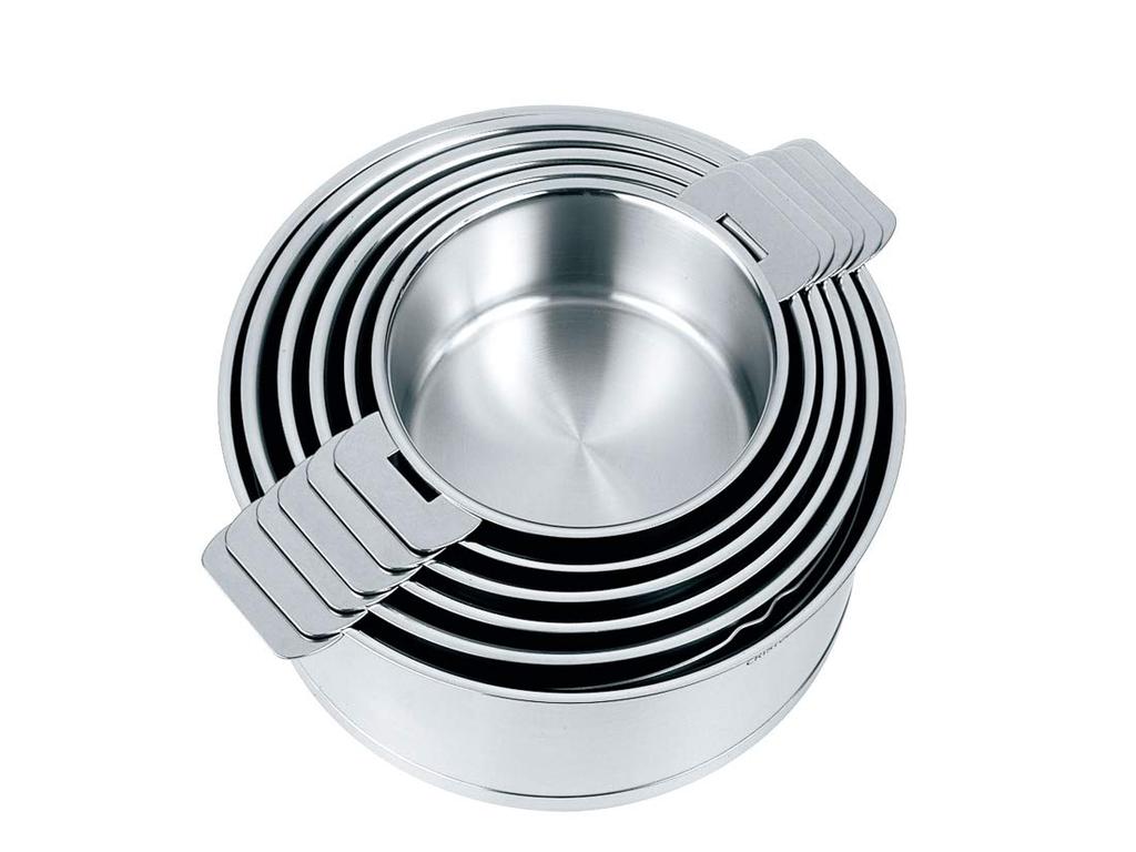 CRISTEL Stainless Steel Pot L Deep Pot 20cm Gas IH Oven Compatible C20QL Japanese Made In France [Authorized Product]