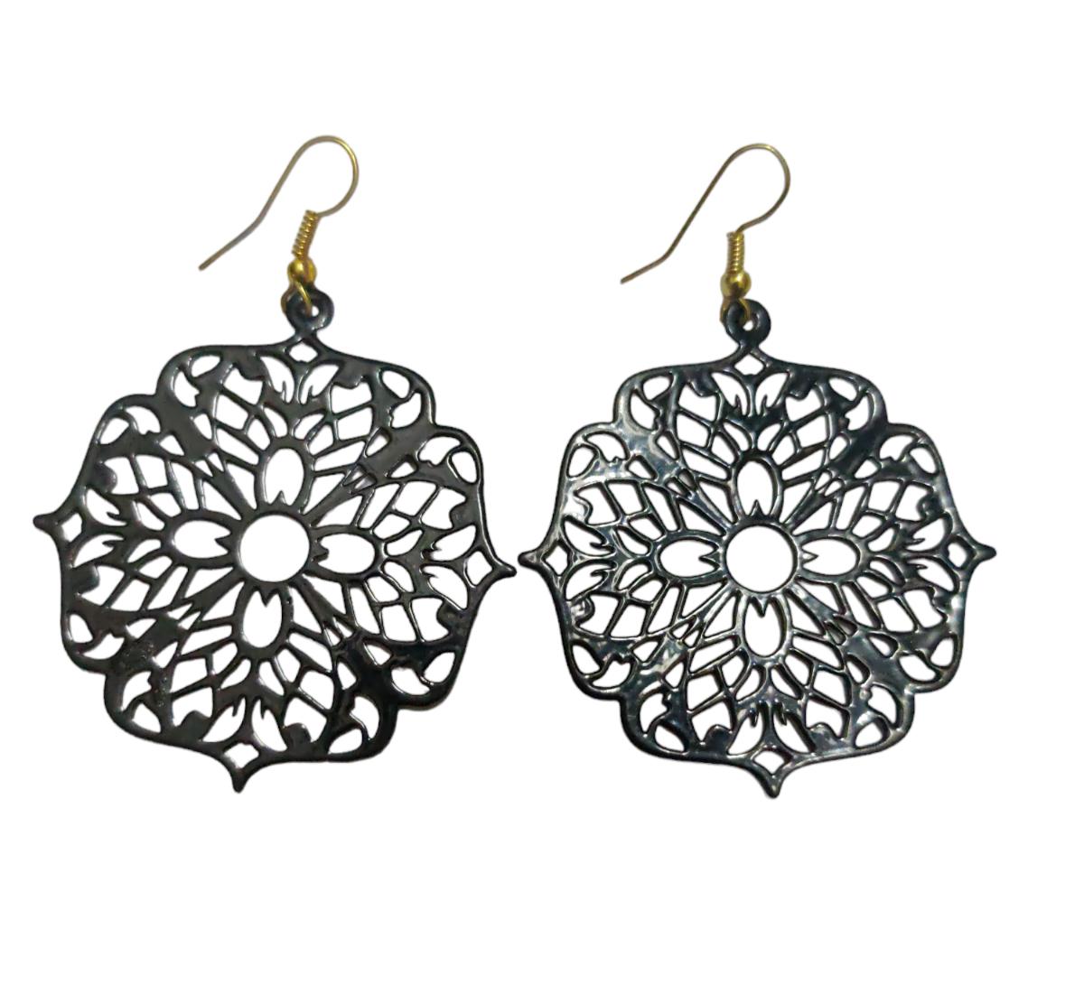 

@ Unique Earrings Plaid Hollow Alloy Plating Earrings For Ladies Girls Zr-1537-60%Off