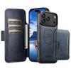iPhone 17 Pro Max Flip Case with Card Slot, Magnetic Charging, Stand, and Leather Finish