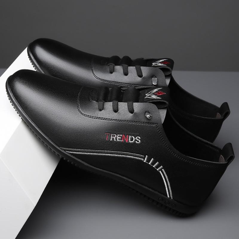 Модные лаконичные мужские лоферы кроссовки мужская повседневная обувь для спорта — фото 3