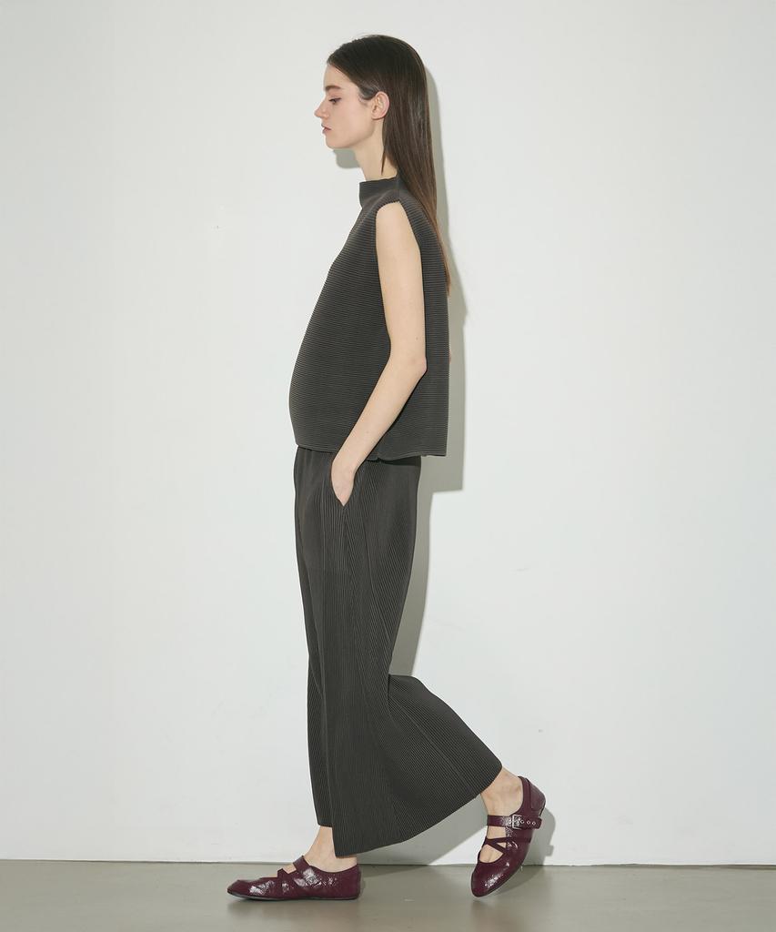Waiowai Side Flare Pleated Pants_4 Colors