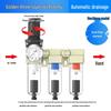 Industrial Air Compressor Oil-Water Separator with Auto Drain CN Plug (adapter Included)