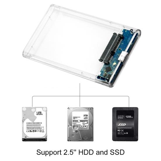 2.5 אינץ' 6TB USB 3.0 6Gbps SATA נייד נרתיק דיסק קשיח מתאם למחשבים ניידים
