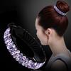 Women Rhinestone Inlaid Hair Claws Twist Clip Hairpin Headwear Bun Accessory