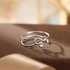 Banyan Tree S925 Silver Double-Layer Zodiac Ring: Elegant, Unisex, Trendy Index Finger Accessory