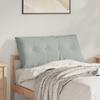 Back Cushion Light Grey 100 x 50 cm Cord Fabric