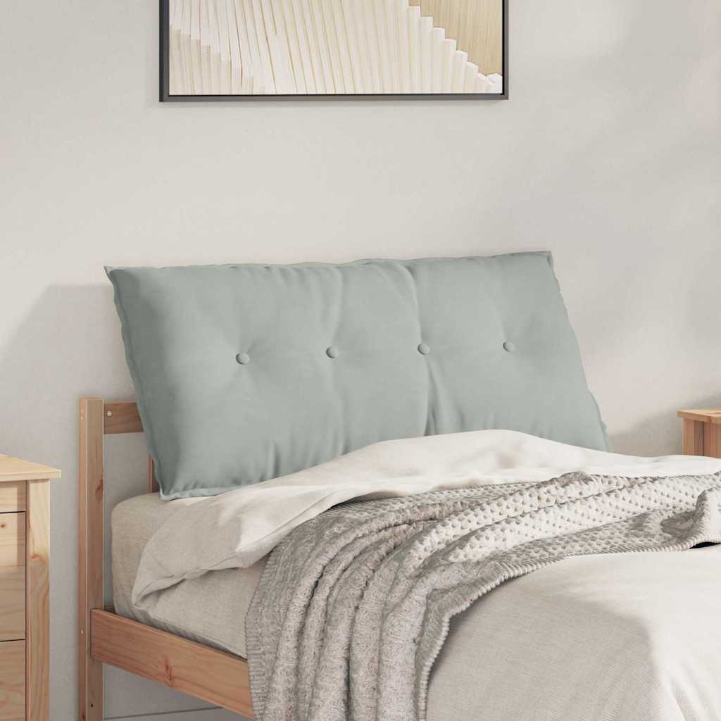 Back Cushion Light Grey 100 x 50 cm Cord Fabric