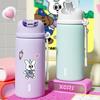 Cute 420ML Thermal Cup Large Capacity Cartoon Pattern Vacuum Cup Leakproof Reausable Water Cup Drinkware