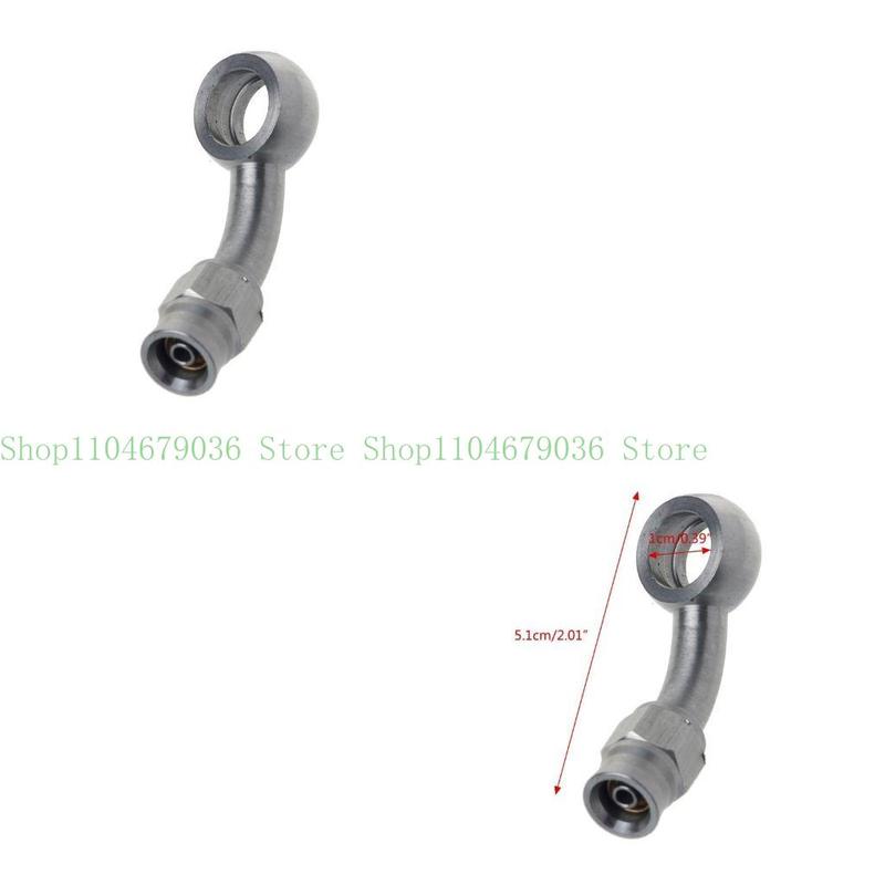 652F Durable Parts AN-3 to 10mm 45 Degree Brake Hose End Fitting Clutch Adapter