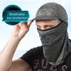 Sunscreen Face Cover Sun Hood Hat Uv Protection Ice Silk Headgear For Men Women Cycling Climbing Running Sunscreen Riding Hood