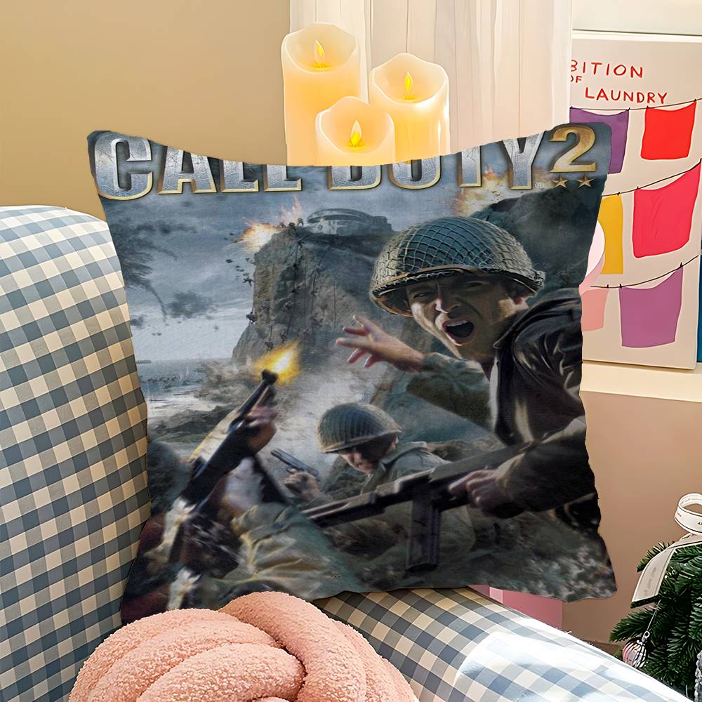 C-Call of Duty Pillowcase toon Gift Cushion Cover Bedroom Home Sofa Chair Seat Decor pillow case