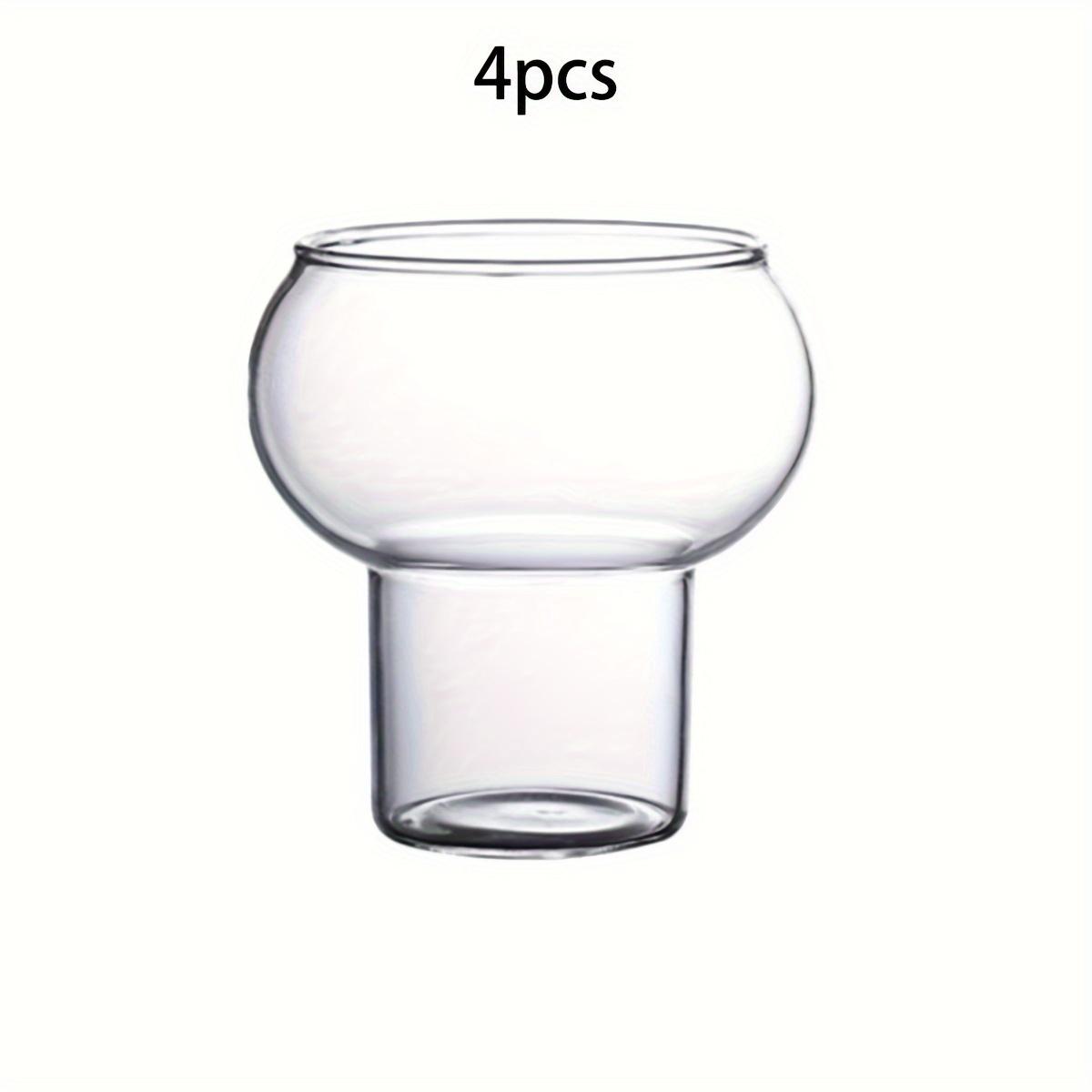 

Коктейльный бокал в форме тыквы, 1 шт./4 шт., прозрачный бокал для вина в форме тыквы, 10,14 унций/16,91 унций, креативные бокалы для шампанского, чашки для питья для бара, паба Clu 4pcs-10.14oz