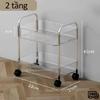 Wheeled 3-Tier Trolley Multi-Tier Storage Shelf for Organized Spa and Salon Settings