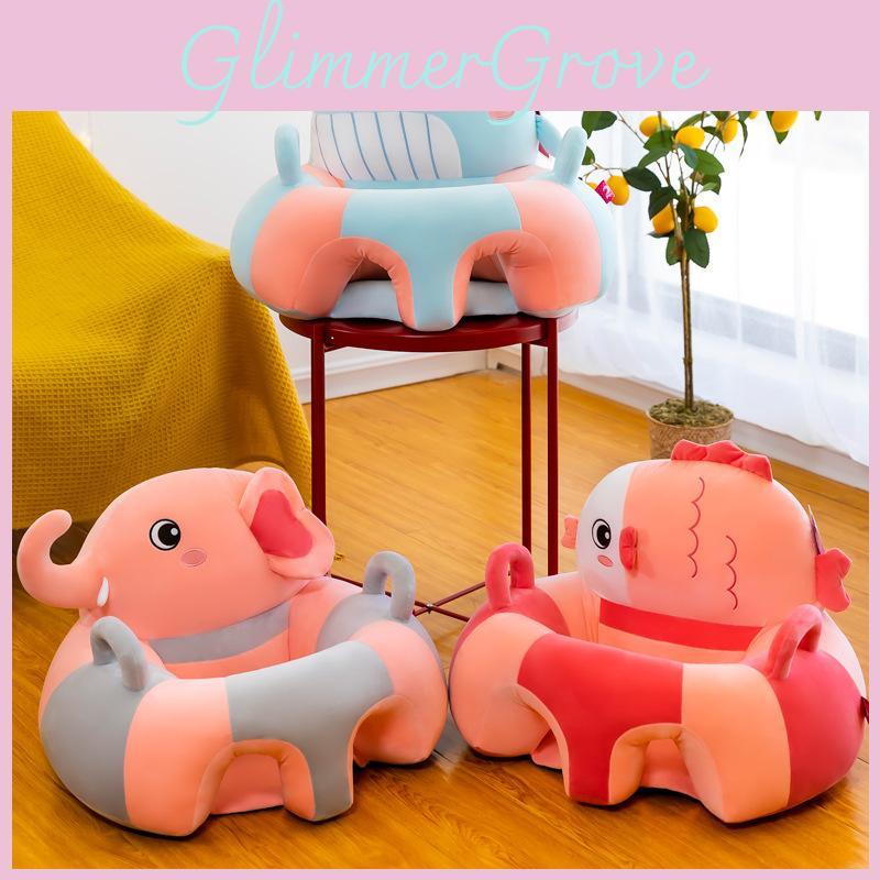 Filled Animal Cartoon Plush Kids Chair Whales Mice Anti Fall Toddler Newborns