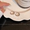Metal Texture Small Earrings Women's Cold Wind Temperament Earrings Design Earrings