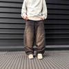 Mens Loose Wide Leg Denim Pants Retro Washed Streetwear High Waist Baggy Jeans Teens