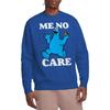 Sesame Street Unisex Adult Me No Care Cookie Monster Sweatshirt