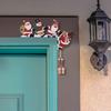 Cartoon Santa Claus Door Frame Wooden Door Frame Trim Christmas Door Corner Sign  Home