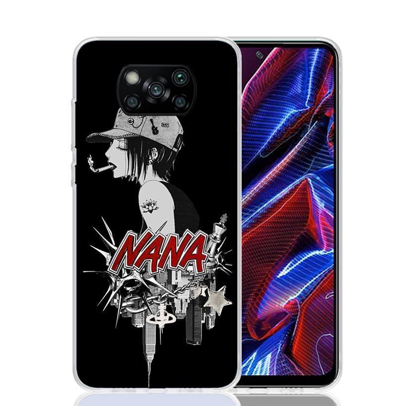 NaNa Osaki Anime Case Phone Cover for Xiaomi Redmi Note 10 9 9S 8 8T 7 5 Pro Mi 12T 11T 10T 9T 12 11 Lite A3 A2 Trend Fundas Mi