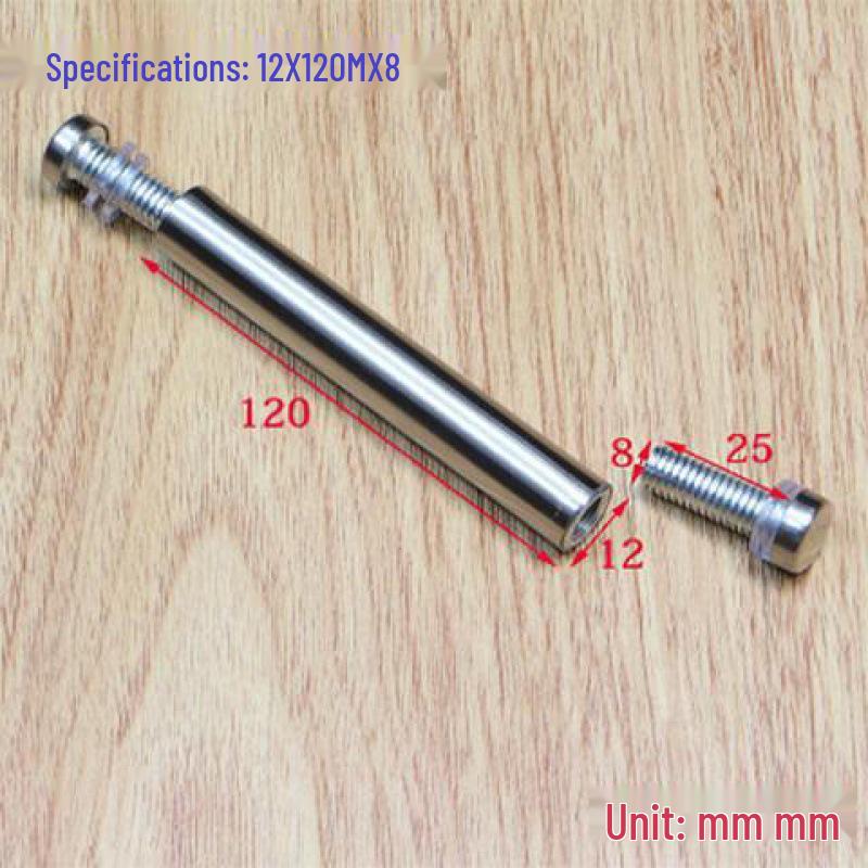 Stainless Steel Double-Head Advertising Glass & Acrylic Support Screws