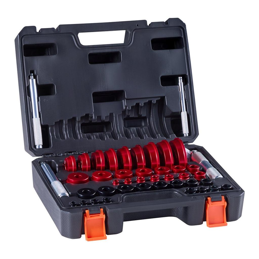 Bearing Press Kit, 43 Pcs, Bearing Race and Seal Driver Set with 39 Bushings & Handle Shafts, Bushing Driver Tool Set, Heavy Duty Aluminum Alloy