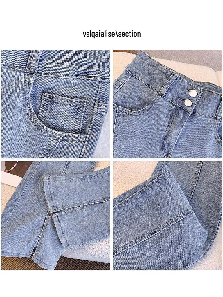 High-Waisted Stretch Slimming Wide-Leg Jeans for Women