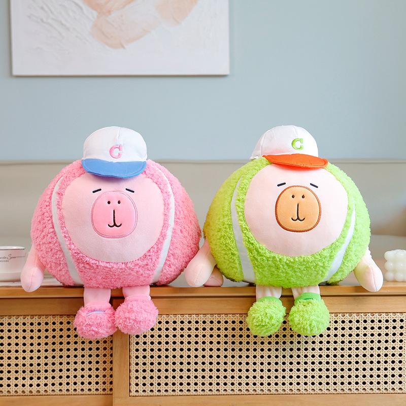 Funny Wear Hat Baseball Plushies Plush Dolls Toys Cute Holiday Series Stuffed Animals Plush Toy Pillow Bedroom Decoration Gift