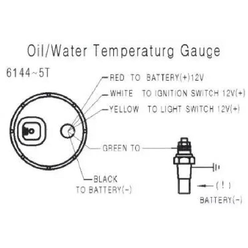 Dynoracing Auto Water Temp Gauge 2" 52mm Smoke Lens 40-140 Celsius Pointer Water Temperature Gauge Car Meter BX101946